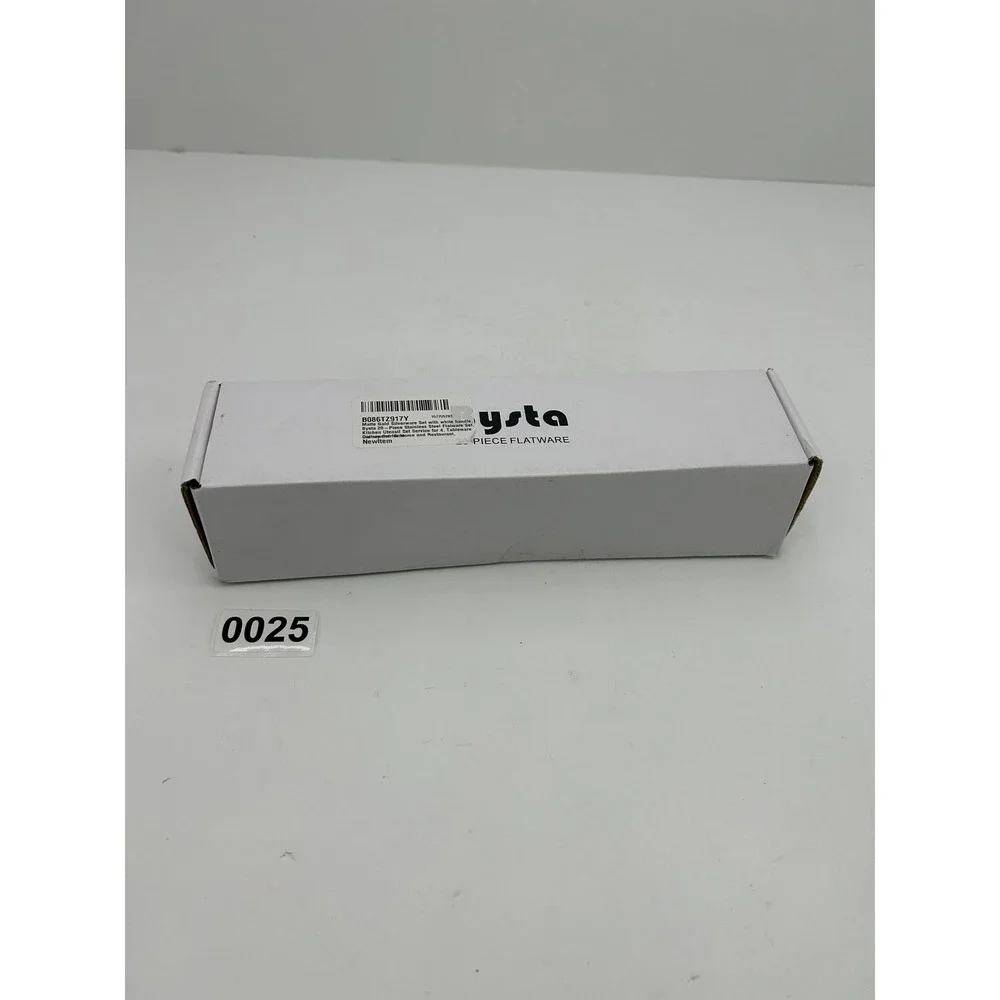 Bysta 20‎ Piece Flatware Set Service for 4 Gold White New